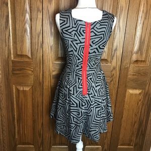 Charlotte Russe Black & White With Red Zipper